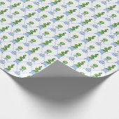 Grandmillennial Chinoiserie Topiary Cadeaupapier (Hoek)