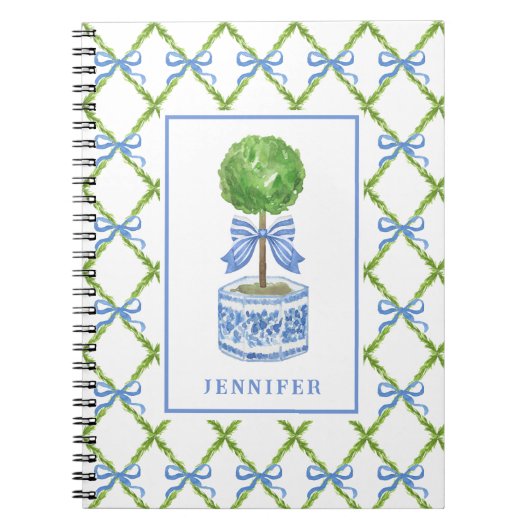 Grandmillennial Chinoiserie Topiary | Gepersonalis Notitieboek (Voorkant)