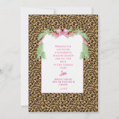 Grandmillennial Christmas Leopard Monogram Photo Kaart (Achterkant)