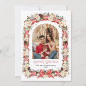 Grandmillennial Christmas Photo Card Kaart (Voorkant)