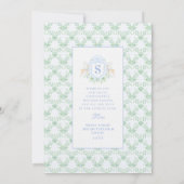 Grandmillennial Christmas Trellis Foto Kaart (Achterkant)