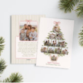 Grandmillennial Coquette Kerstboom 12 Foto Feestdagenkaart