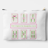 Grandmillennial Coquette Mahjong Club Bamboo Bows Etui (Achterkant)