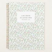 Grandmillennial Ditsy Bloem Planner (Voorkant)