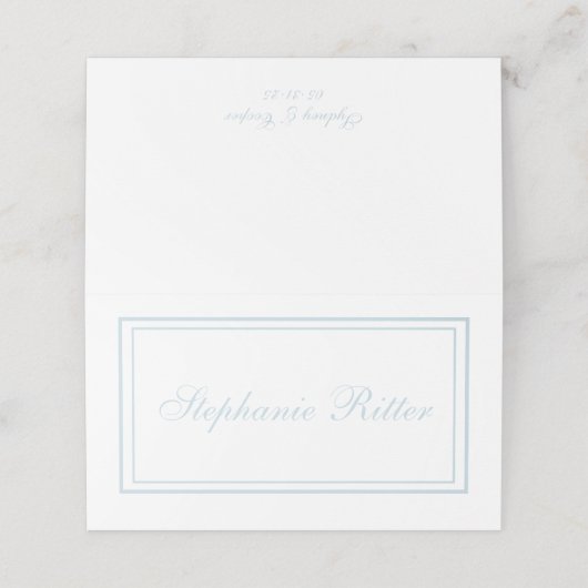 Grandmillennial en Elegant Place Card Plaatskaartje (Buitenkant ongevouwen)