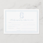 Grandmillennial en Elegant RSVP-kaarten Informatiekaartje (Voorkant)