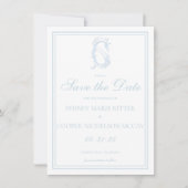Grandmillennial en Elegant Save the Dates Kaart (Voorkant)