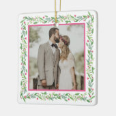 Grandmillennial Evergreen Swag | Foto Keramisch Ornament (Links)