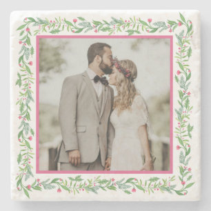 Grandmillennial Evergreen Swag   Foto Stenen Onderzetter