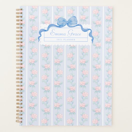 Grandmillennial Floral Bows Planner (Voorkant)
