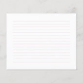 Grandmillennial Floral Crest Monogram Recept Kaart (Achterkant)