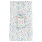 Grandmillennial Floral Monogram Personalized Klein Cadeauzakje (Voorkant)