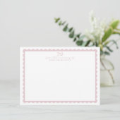 Grandmillennial Floral Nursery Stationery card Kaart (Staand voorkant)