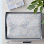 Grandmillennial Floral Personalized Tissuepapier
