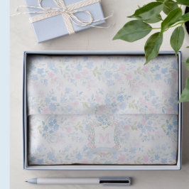 Grandmillennial Floral Personalized Tissuepapier