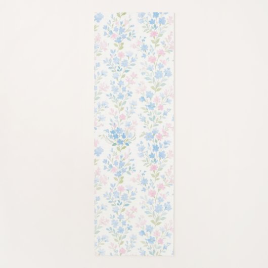 Grandmillennial Floral Yoga Mat (Voorkant)