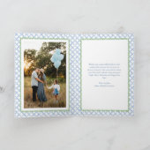  Grandmillennial Garland Christmas 2-Foto Feestdagen Kaart (Binnen)