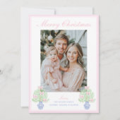 Grandmillennial Ginger Jar Kerstboom Feestdagenkaart (Voorkant)