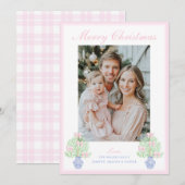 Grandmillennial Ginger Jar Kerstboom Feestdagenkaart (Voorkant / Achterkant)