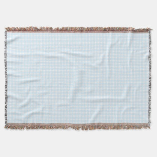 Grandmillennial Gingham - Cottagecore Babyblauw Deken