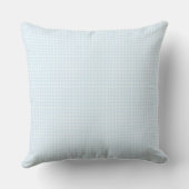 Grandmillennial Gingham - Cottagecore Babyblauw Kussen (Achterkant)
