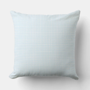 Grandmillennial Gingham - Cottagecore Babyblauw Kussen