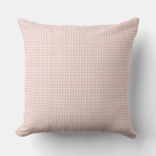 Grandmillennial Gingham - Cottagecore Roze Plaid Kussen