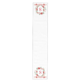 Grandmillennial Holiday Crest | Christmas Monogram Medium Tafelloper