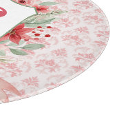 Grandmillennial Holiday Crest | Christmas Monogram Snijplank (Hoek)