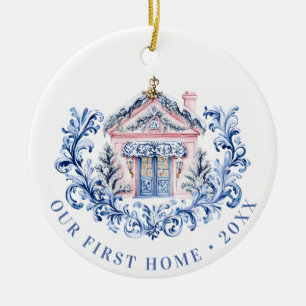 Grandmillennial Holiday   Eerste startpunt Keramisch Ornament