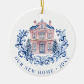 Grandmillennial Holiday | Nieuwe startpunt Keramisch Ornament (Voorkant)