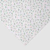 Grandmillennial Holly Christmas Tissuepapier (Detail)