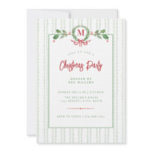 Grandmillennial Kerstkrans Monogram