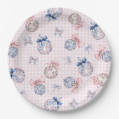 Grandmillennial | kerstversiering papieren bordje (Voorkant)