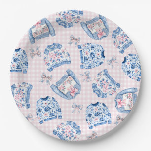 Grandmillennial   Lelijke kersttruien Papieren Bordje