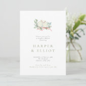 Grandmillennial Love Birds Koppel Bruiloftsfeest Kaart (Staand voorkant)