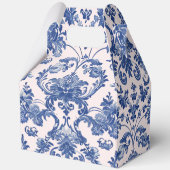 Grandmillennial Pink & Blue Damask Bedankdoosjes (Voorkant)