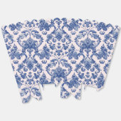 Grandmillennial Pink & Blue Damask Bedankdoosjes (Ongevouwen)