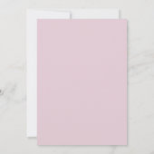 Grandmillennial Pink Bow Floral Baby Shower INVITE Aankondiging (Achterkant)