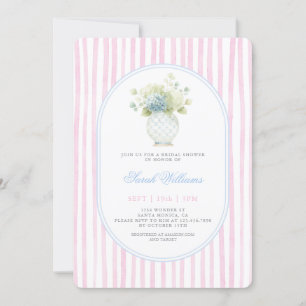 Grandmillennial Pink Ginger Jar Vrijgezellenfeest Kaart