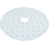 Grandmillennial Preppy Blue Hydrangeas Trellis Kerstboom Rok (Gekanteld)