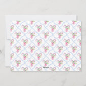 Grandmillennial Preppy Candy Canes Wavy Border Feestdagenkaart (Achterkant)