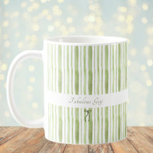 Grandmillennial Saliegroene Streep Elegante Cottag