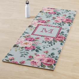Grandmillennial Stof Roze Bloem Motief Maatwerk Mo Yogamat