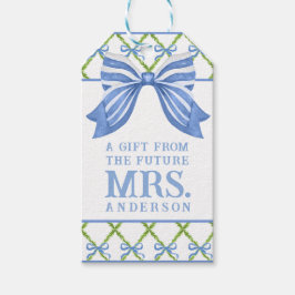 Grandmillennial Topiary | Toekomstige mevrouw Cadeaulabel