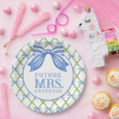 Grandmillennial Topiary | Toekomstige mevrouw Papieren Bordje (Feest)