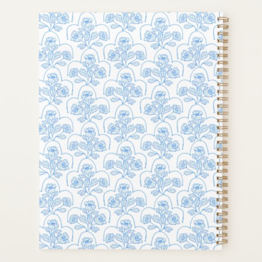 Grandmillennial Trellis Floral Planner (Achterkant)