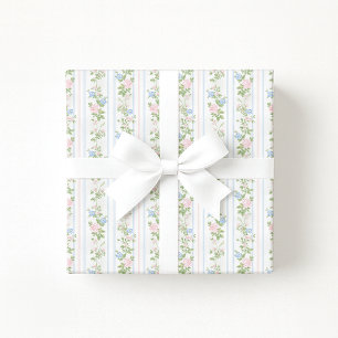 Grandmillennial vintage bloemen inpakpapier