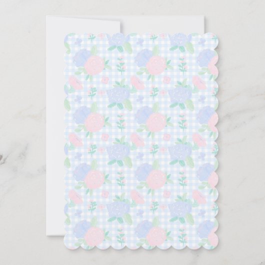 Grandmillennial Waterverf Crest Eerste Verjaardag Kaart (Achterkant)