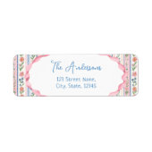 Grandmillennial Wildflower Return Address Label (Voorkant)